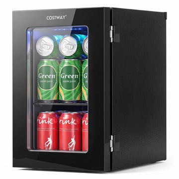 0.6 Cu.Ft Beverage Refrigerator 24 Cans Countertop Mini Fridge