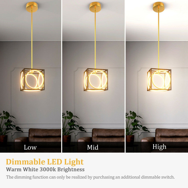 Modern LED Pendant Light with 42 Inches Adjustable Suspender