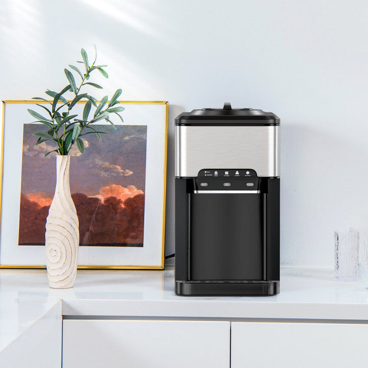 Water Cooler Dispenser 3-in-1 with Built-in Ice Maker and 3 Temperature Settings