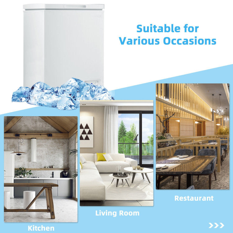 3.5/5 Cu.ft Compact Chest Freezer with Removable Storage Basket