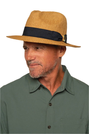 Men's Surf Club - Hand Woven Fedora Rugby Stripe Band | Toast