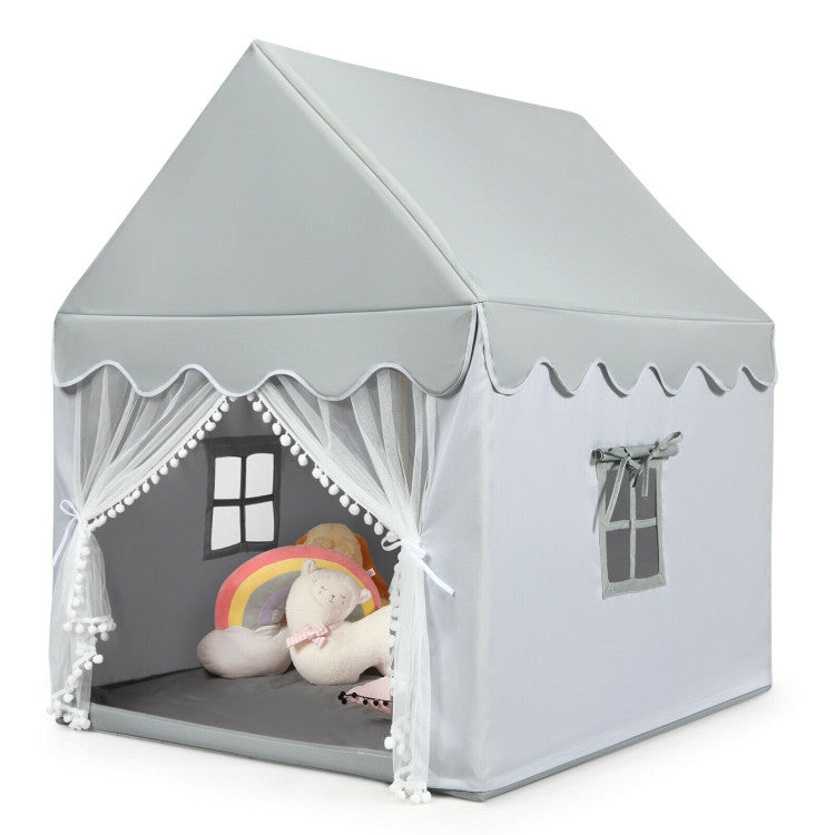 Kids Large Play Castle Fairy Tent with Mat