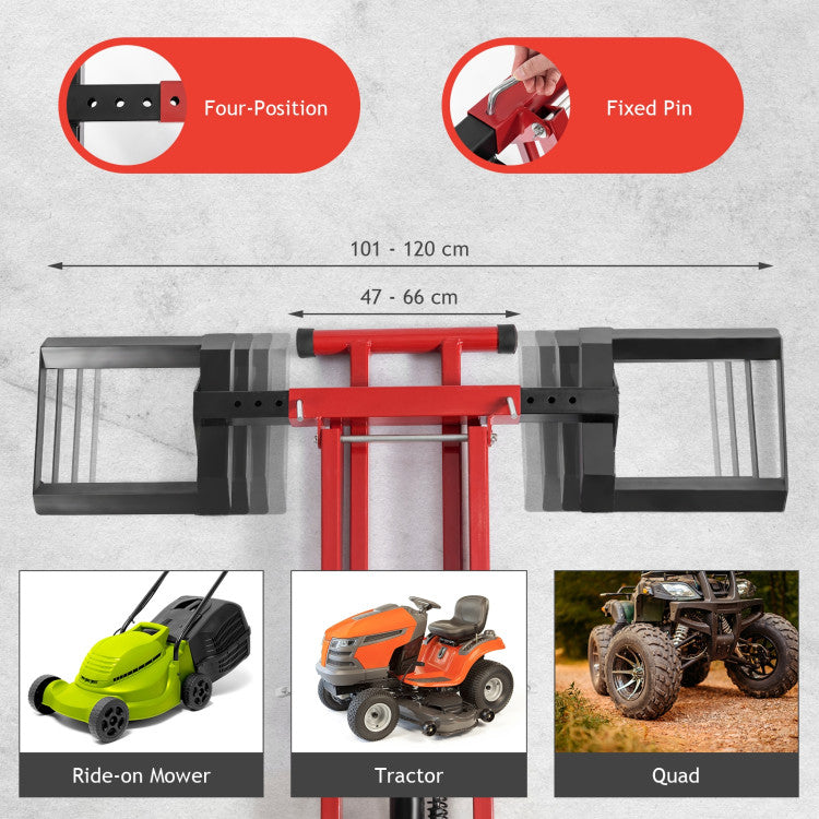Hydraulic Lawnmower Lift Jack for Tractors and Zero Turn Riding Lawn Mowers