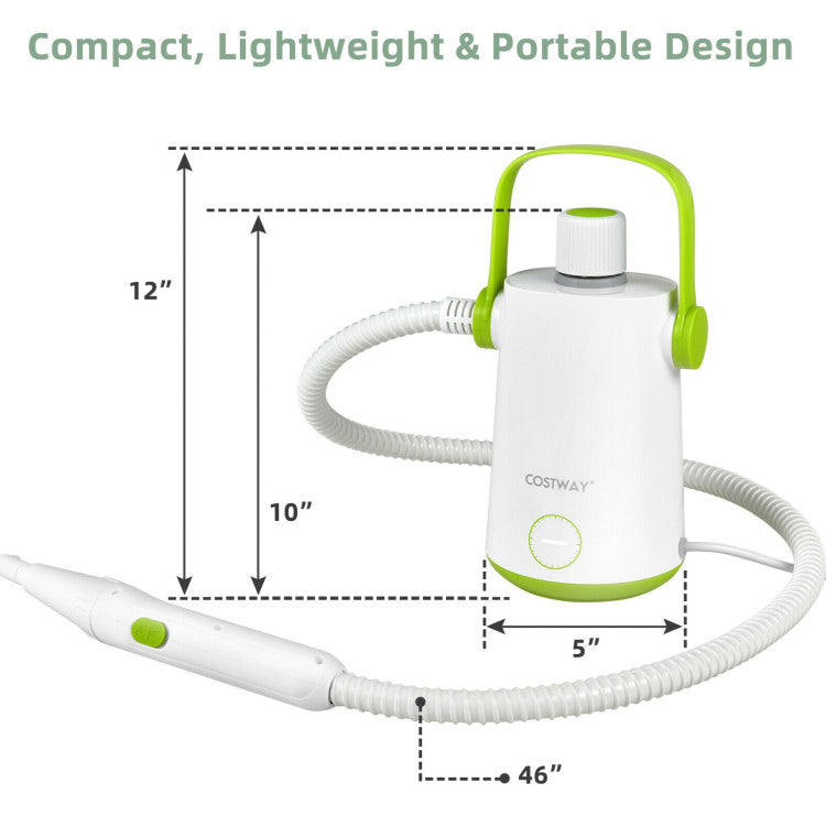 1000W Multifunction Portable Hand-held Steam Cleaner with 10 Accessories