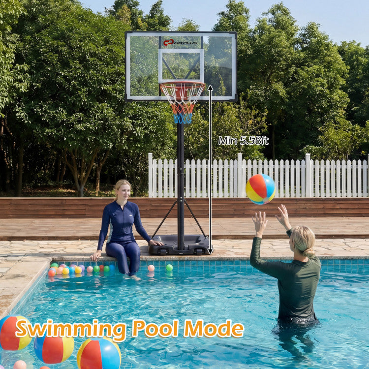 10 Feet Portable Basketball Hoop Outdoor for Adults