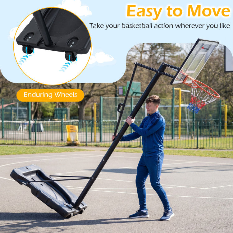 10 Feet Portable Basketball Hoop Outdoor for Adults