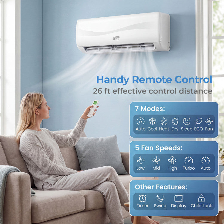 Blast Series 12000 BTU 20 SEER2 115 V Mini Split Air Conditioner with Heat Pump