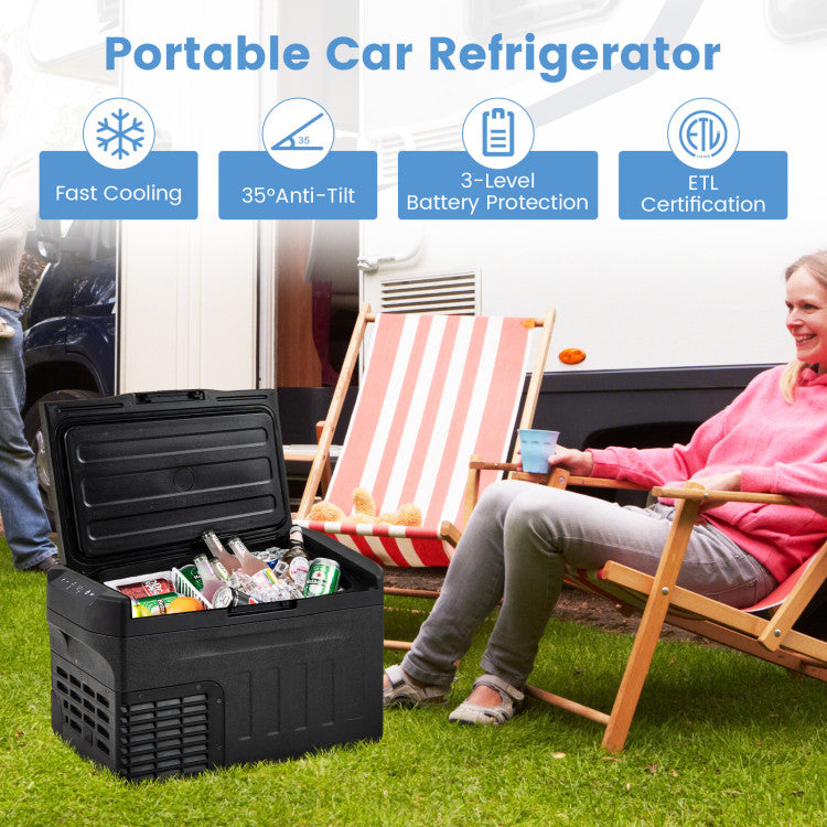 12V Car Refrigerator 23/32/42QT with Touch Panel and Removable Divider