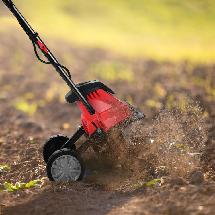 14/17 Inch 10 Amp Corded Electric Tiller and Cultivator with 9-Inch Tilling Depth