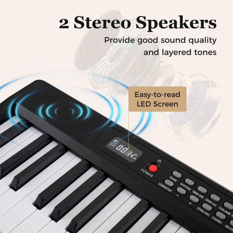 88 Key Foldable Piano Keyboard Portable Semi Weighted Electric Piano