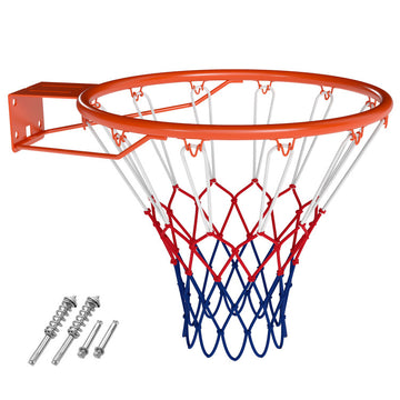18" Basketball Rim Heavy Duty Wall Mounted Basketball Rim Goal Replacement