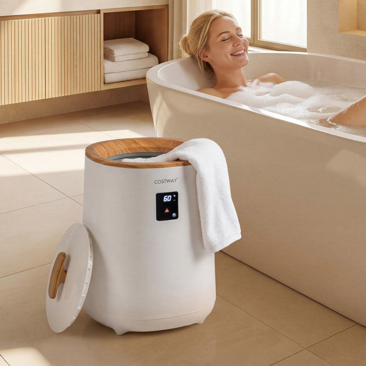 18 L Large Blanket Towel Warmer with LED Display for Bathroom