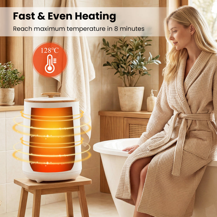 18 L Large Blanket Towel Warmer with LED Display for Bathroom