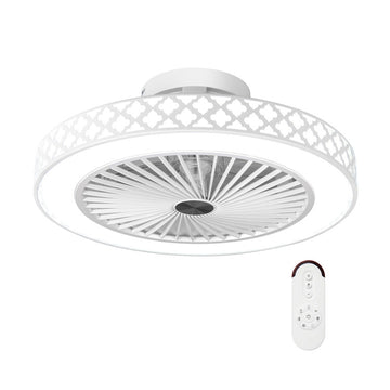 19 Inch Ceiling Fan with Light Low Profile Flush Mount Fan