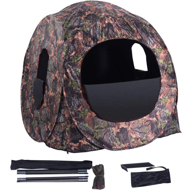 Portable Pop up Ground Camo Blind Hunting Enclosure