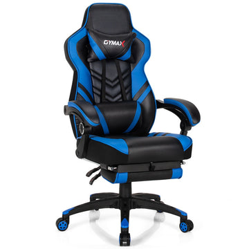 Adjustable Gaming Chair with Footrest for Home Office