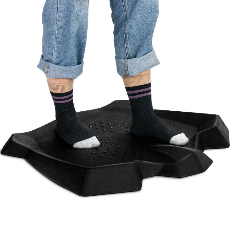 Portable Anti-Fatigue Standing Mat with Massage Points and Diverse Terrain