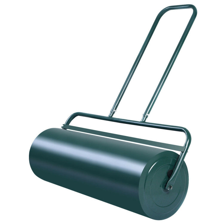 24 x 13 Inch Heavy-Duty Tow Lawn Roller Water Filled Metal Push Roller