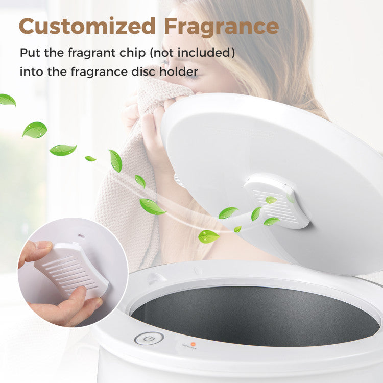 20L Large Heated Towel Warmer with LED Display and Button Control