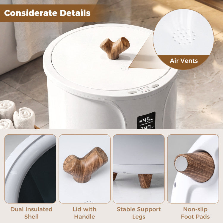 20 L Large Blanket and Towel Warmer with 3 Heat Levels for Bathroom