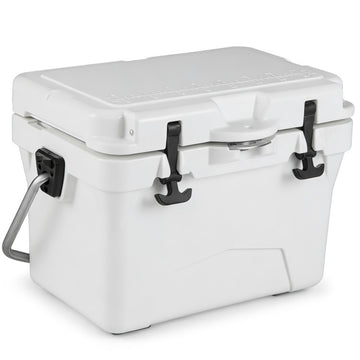 20 Quart Portable Hard Cooler with Built-in Ruler and Bottle