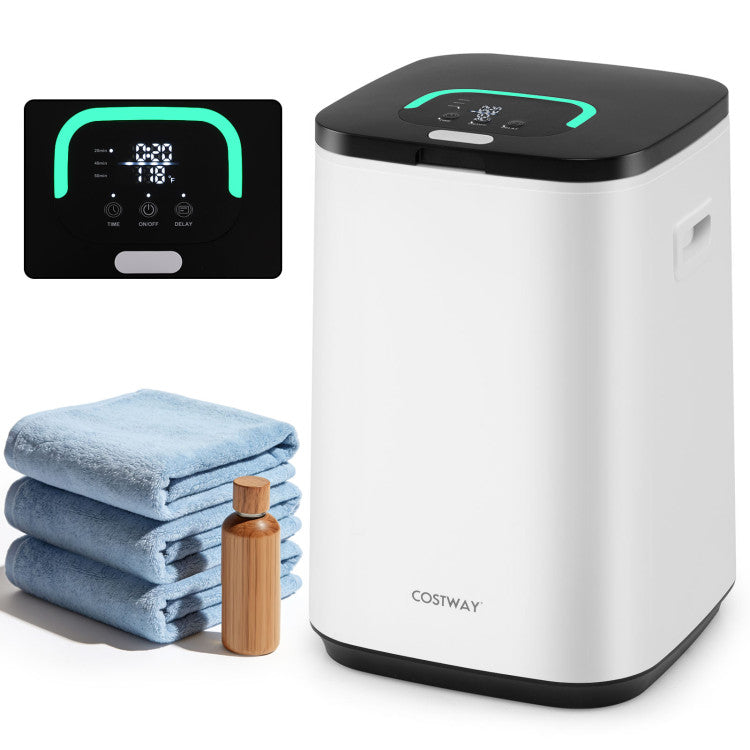 23L Large Hot Towel Heater with Rapid Heating and Adjustable Timer
