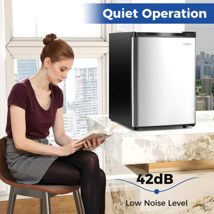 2.1 Cu.Ft Small Freezer with Reversible Single Door Energy Saving