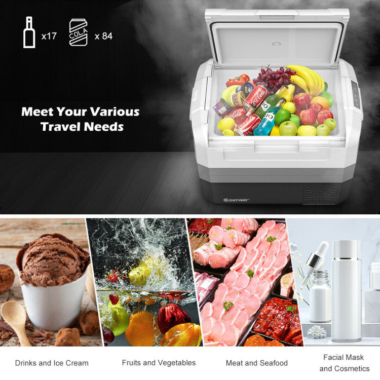 58/70 Quart Portable Electric Camping Car Cooler Car Refrigerator