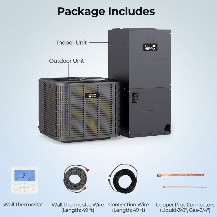 2 Ton 18 SEER2 High-Performance Heat Pump System (Operates down to 5°F)