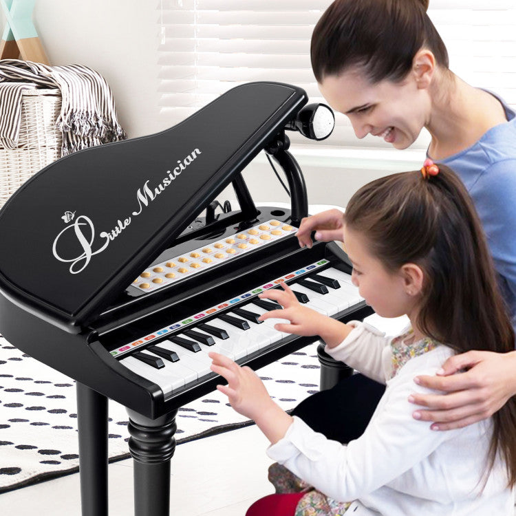 31 Keys Kids Piano Keyboard with Stool and Piano Lid