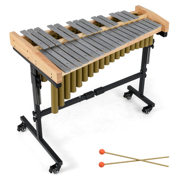 32 Note Marimba Aluminum Xylophone with Rubber Wood Base