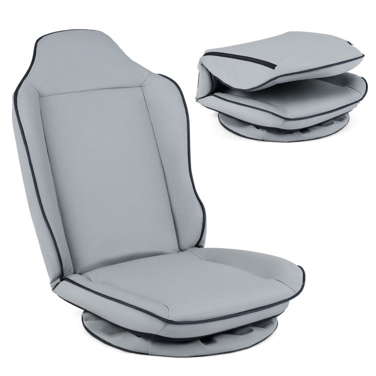 360° Swivel Floor Gaming Chair with 5-Level Adjustable Backrest