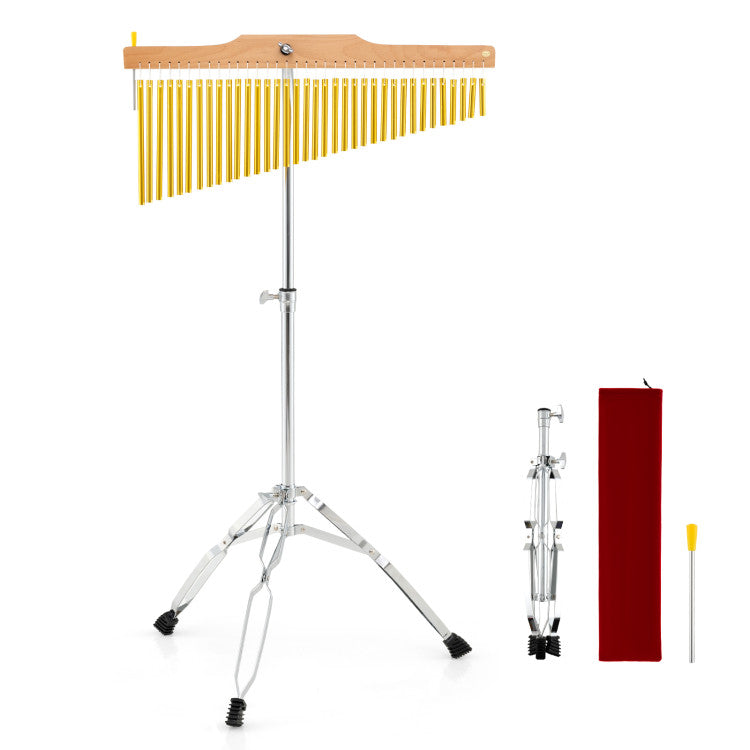 36-Bar Single-Row Chimes Percussion Instrument