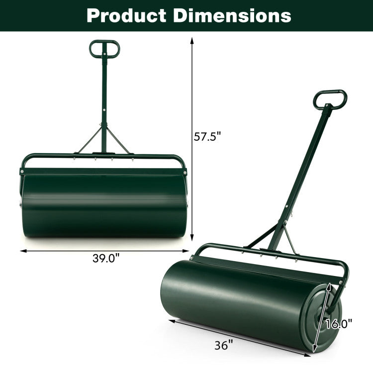 39 Inch Wide Push/Tow Lawn Roller