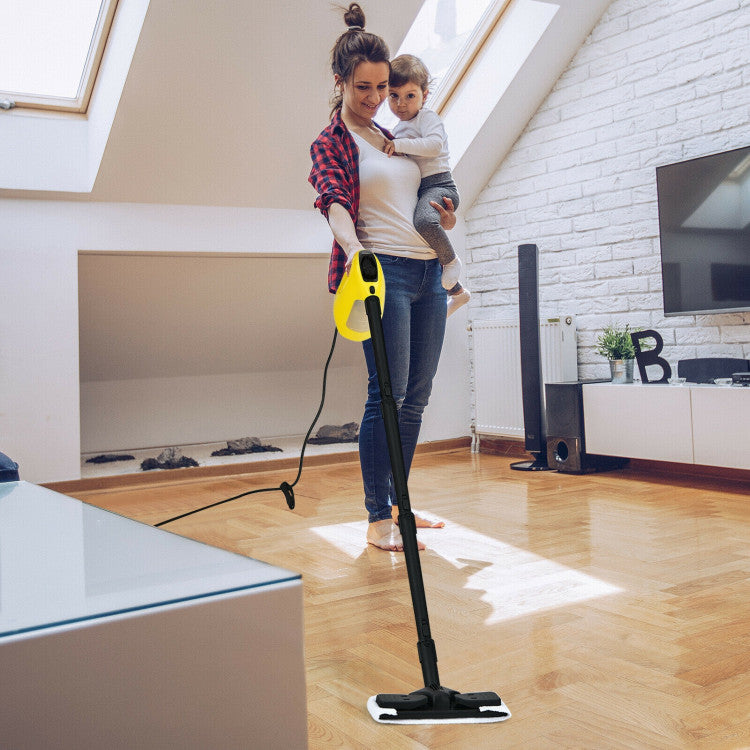 1400W Multipurpose Pressurized Steam Cleaner with 17 Pieces Accessories