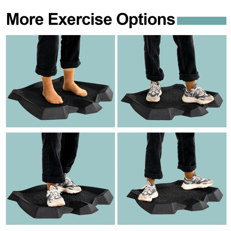 Portable Anti-Fatigue Standing Mat with Massage Points and Diverse Terrain