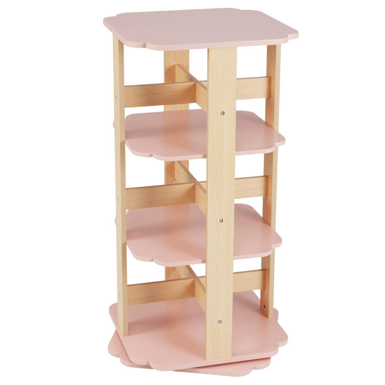 3-Tier Freestanding Corner Toddler Book Rack with 12 Sectors