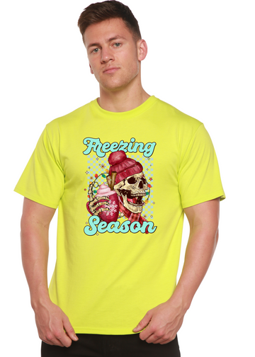 Freezing Season Unisex Bamboo Viscose/Organic Cotton Short Sleeve Graphic T-Shirt