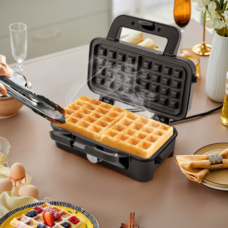 3-in-1 1082W Sandwich Maker with Removable Non-Stick Plates