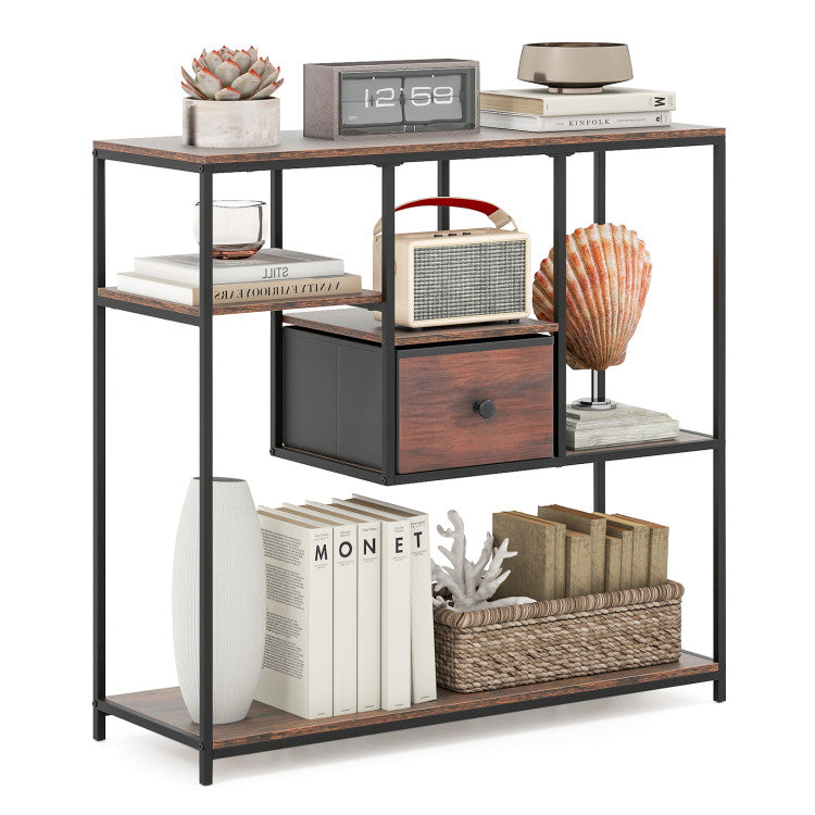 40 Inch Console Table Behind Sofa Couch with Storage