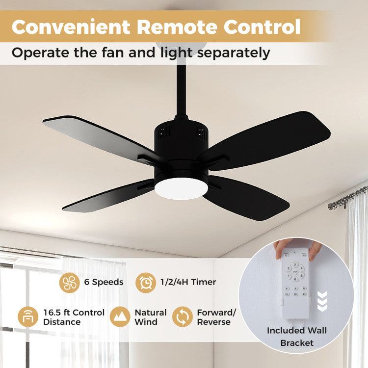 42inch Ceiling Fan with Light and Remote 3CCT LED with Memory 4H Timer 6 Speeds