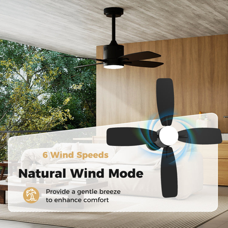 42inch Ceiling Fan with Light and Remote 3CCT LED with Memory 4H Timer 6 Speeds
