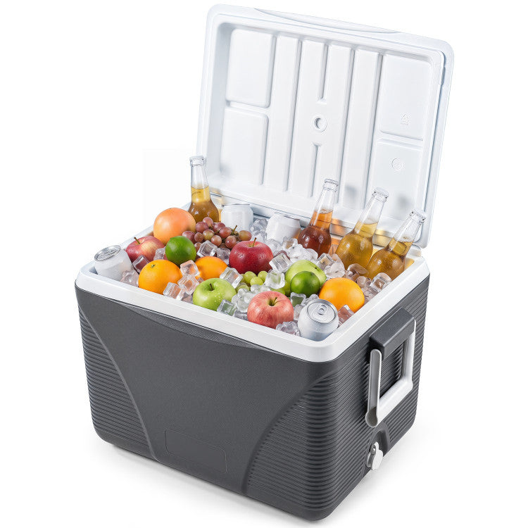 43.3 Quart Portable Hard Coolerwith Handles and 4 Cup Holders