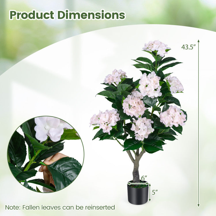 43.5" Artificial Hydrangea Tree 2 Pack