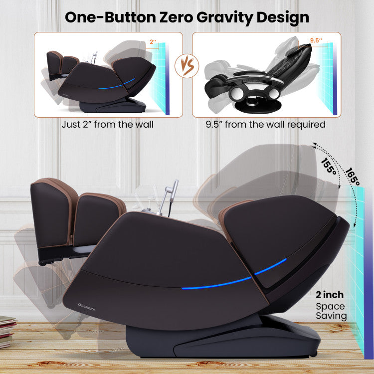 Enjoyment 30-SL Track 4D Full Body Massage Chair Zero Gravity Electric Shiatsu Massage Recliner with Airbags