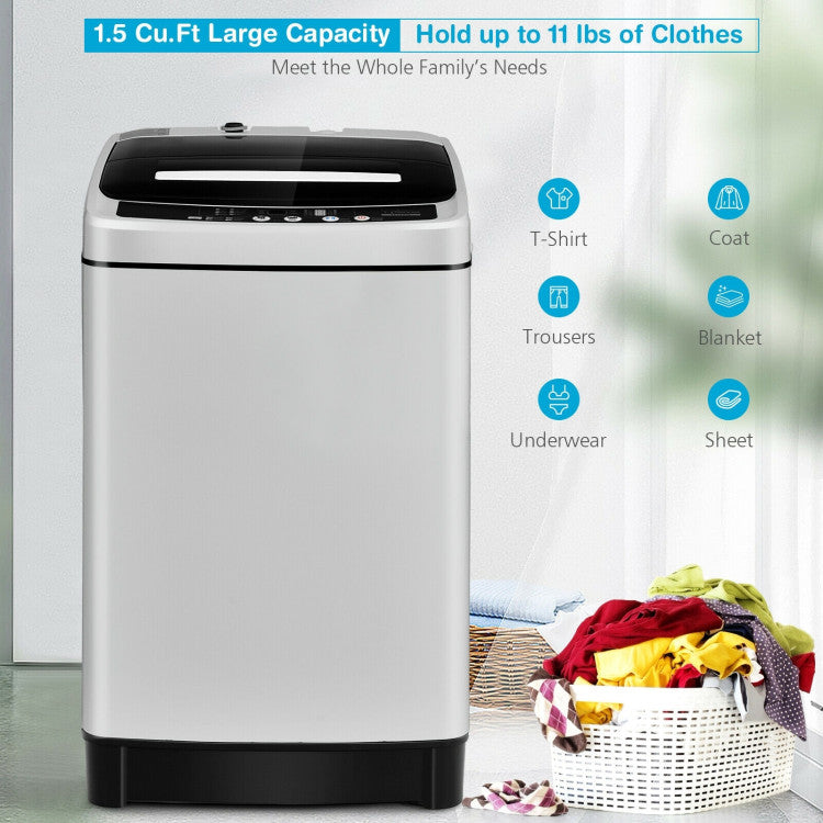 Full-Automatic Washing Machine 1.5 Cubic Feet 11 LBS Washer