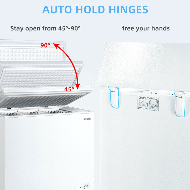 5 Cu.ft Chest Freezer with 3 Removable Storage Baskets