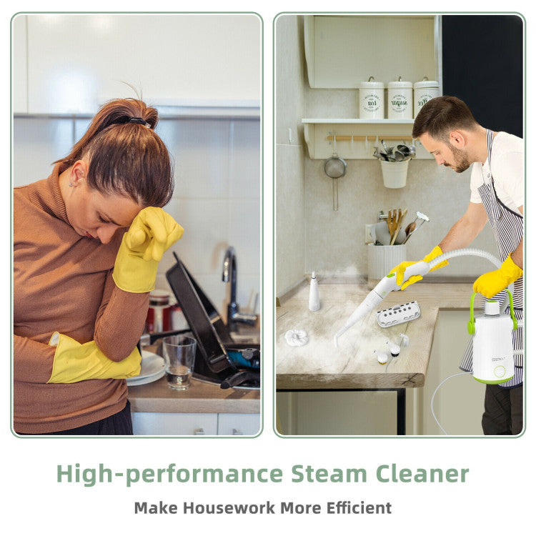 1000W Multifunction Portable Hand-held Steam Cleaner with 10 Accessories