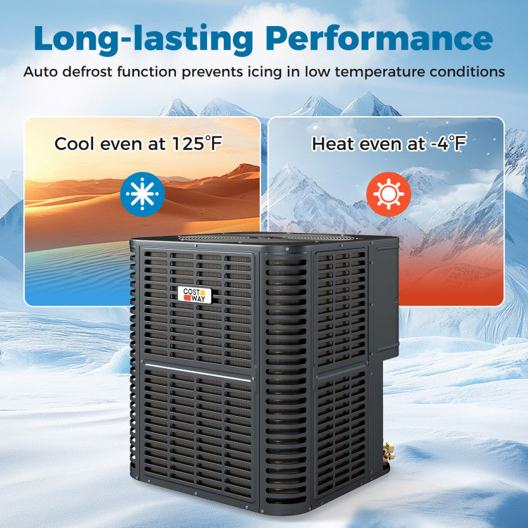 4 to 5 Ton 17-17.5 SEER2 Ultra-Low Temperature Heat Pump System (Operates down to -4°F)