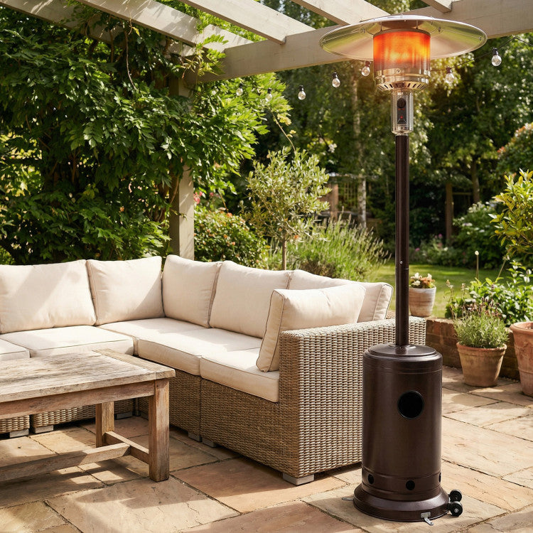50,000 BTU Patio Propane Gas Heater with Stainless Steel Burner